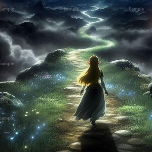 The Legend of Zelda, Zelda Path, image numérique. Fichier PNG