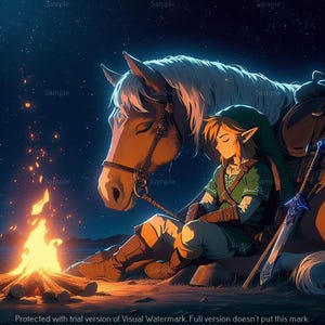 The Legend of Zelda, 2 jeux de Link et Epona Digital Image. Fichier PNG
