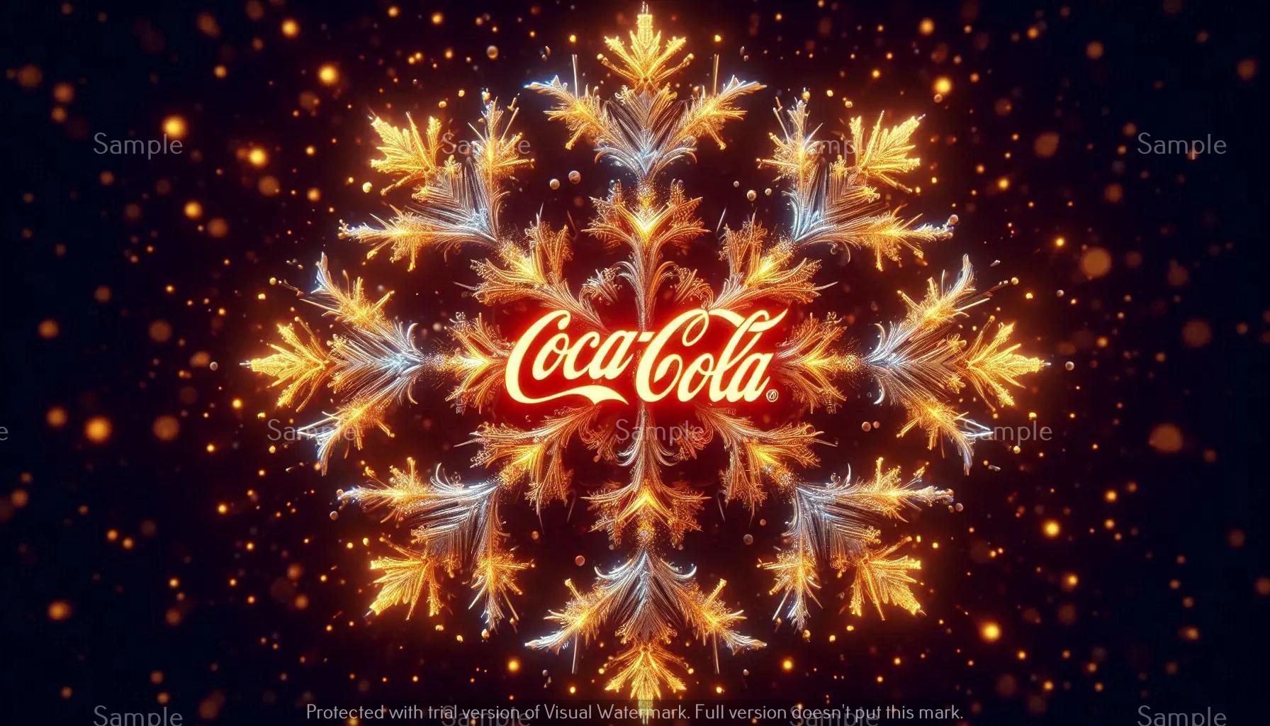 Coca Cola Snowflake, Digital Image, Wallpaper, Backdrop .PNG File - Etsy
