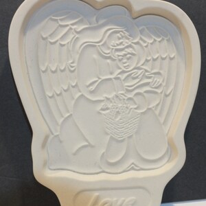 1995 Longaberger Angel Series Angel and Child Cookie Mold