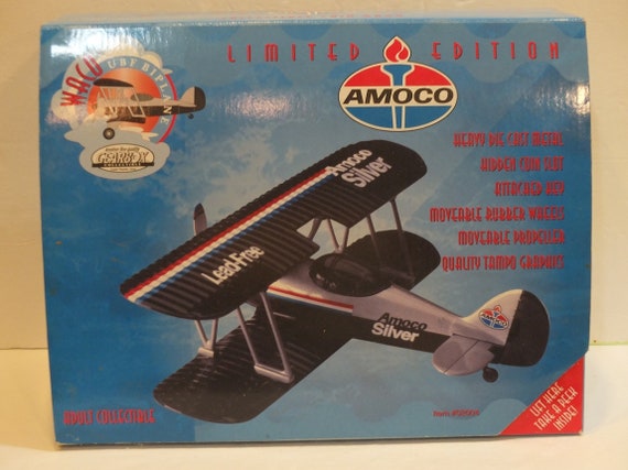 Gearbox Amoco Silver Waco Ubf Biplane Coin Bank Limited Etsy 日本