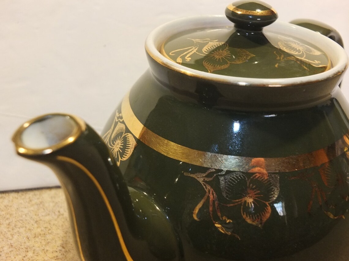 Hall Green Teapot 5 Cup Hall's China 021 Teapot Etsy