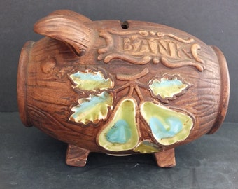 Vintage California Pottery Piggy Bank