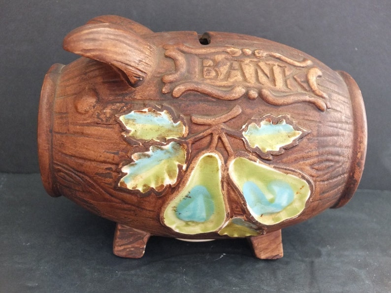 Vintage California Pottery Piggy Bank image 1