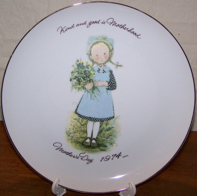 1974 Holly Hobbie Mother/'s Day Collector/'s Plate
