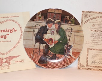 Knowles Valentine's Day Collector Plate by Don Spaulding 1981 MIB