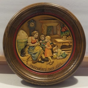 アンリ人形 ビンテージ1978年Mother´s Day木製プレート！可愛い！