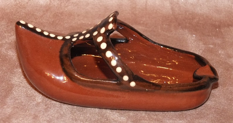 Redware Pottery Dutch Shoe Ashtray