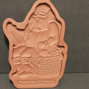 1992 Longaberger Santa Claus Christmas Cookie Mold