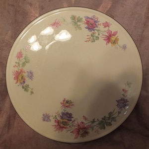 Vintage Flowered Cake Gateau Plate