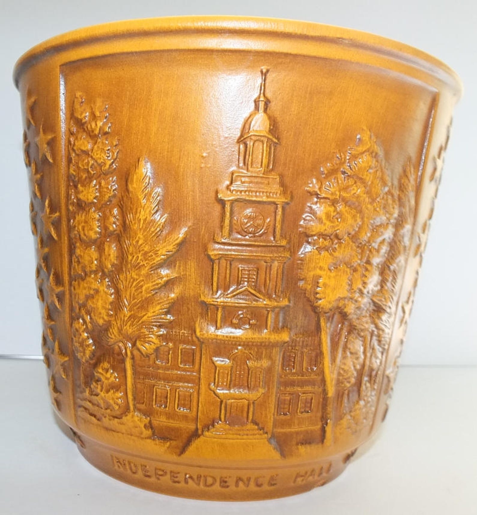 Haeger Pottery 1776 American History Jardiniere Planter Etsy