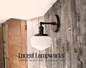 Petite Schoolhouse Sconce Style Lighting - 6 Inch