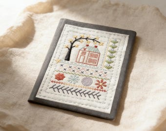 Kit de libro de puntadas de bordado, patrones de costura DIY para principiantes