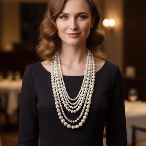 White Pearl Multi-Layer Mala | Indian Wedding Groom Haar