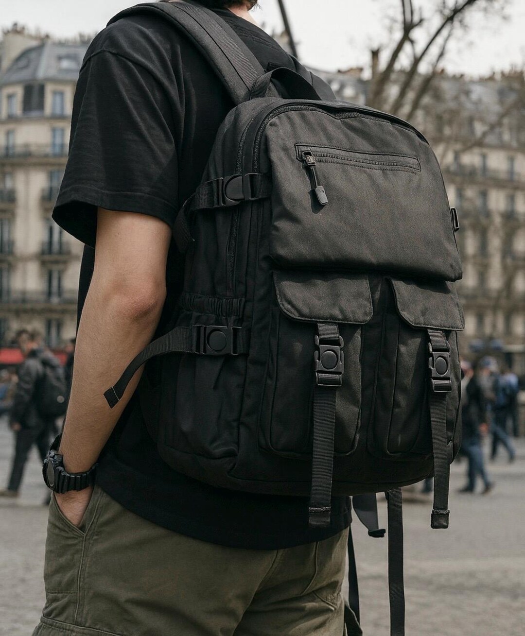 13 Oxford Cloth Laptop Backpack for Event - Black - Black