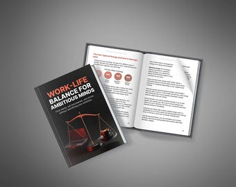 E-book sobre equilíbrio entre vida pessoal e profissional: Energia, limites e soluções para o esgotamento (download digital)