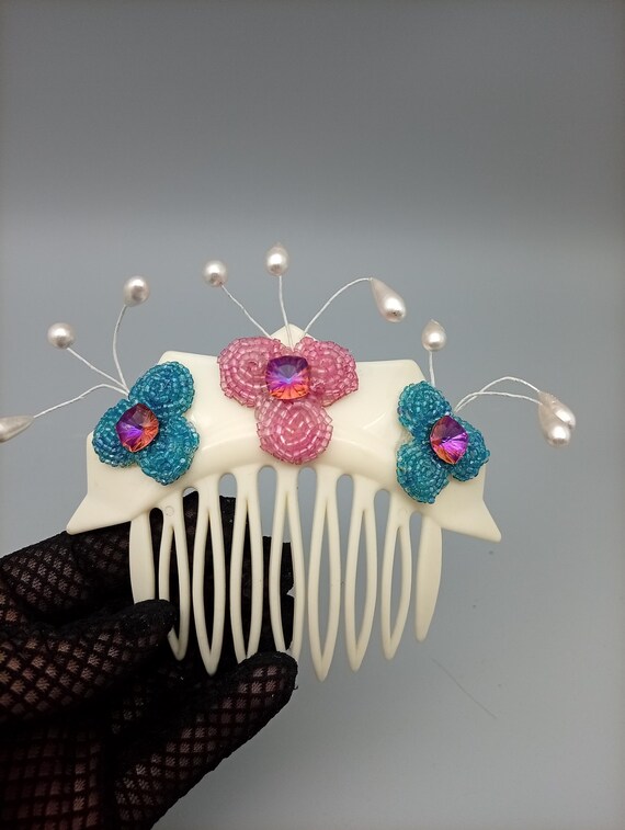 Bridal Hair Accessory, Playful Hair Comb, Wedding Bridal Hairpiece – High-Quality Bridal Wedding Hair Comb