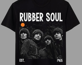 Vintage 90's the Beatles Rubber Soul Album Portrait Tee Size Large
