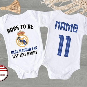 Real Madrid Body, Real Madrid Fan Baby Shirt, Hala Madrid Baby Body, Weihnachtsgeschenk, Geburtstagsgeschenk, Neujahrsgeschenk