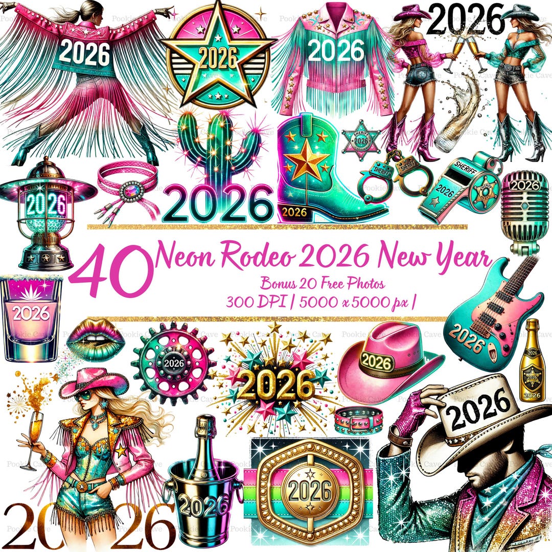 Neon Rodeo 2026: A Disco Western New Year Collection (digital Download ...