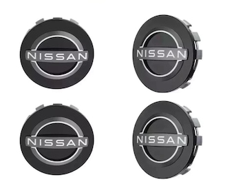 Nissan Set of 4 Wheel Center Caps: Frontier, Kicks, Leaf, Rogue - 4x