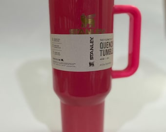 Stanley 40 Oz. Quencher H2.0 FlowState Tumbler BLOOM Clean Slate Pink Color Gloss