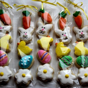 Mini Easter Sugar Cookie Gift  (1) / Easter  / Easter Party Favors / Easter / mini cookies / Easter gift / Easter cookie/ Easter basket gift