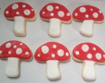 Woodland Mushroom Sugar Cookies