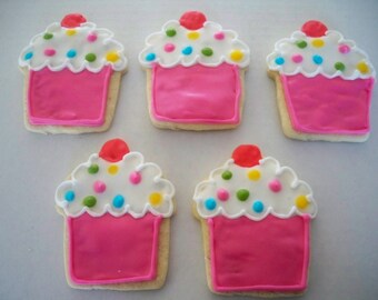 Polka Dot Cupcake Cookies