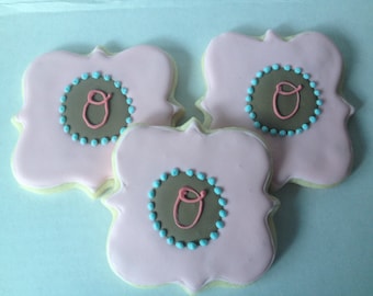 Monogram Sugar Cookies