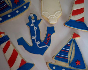Nautical Theme Cookies