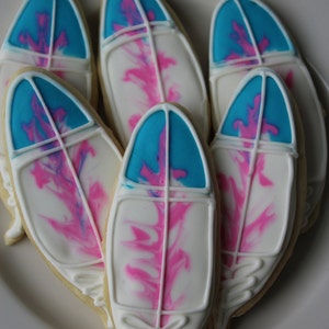 Feather Sugar Cookies / BOHO party favor/ decorated cookie/ bohemian chic image 2