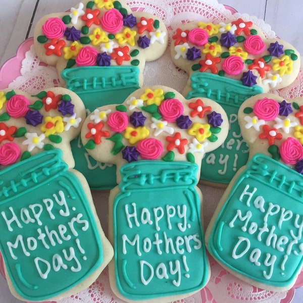 Mother's Day cookies, Mother's Day gift, Mother's Day gift for grandma, Mother's Day gift from daughter, Mother's Day gift ideas, mom gifts