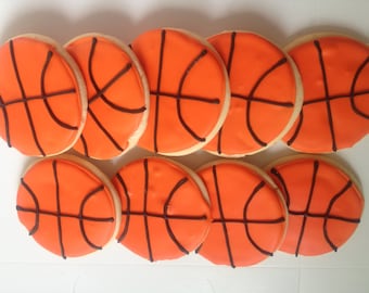 Basketball Sugar Cookies