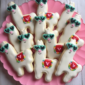 Llama Sugar Cookies