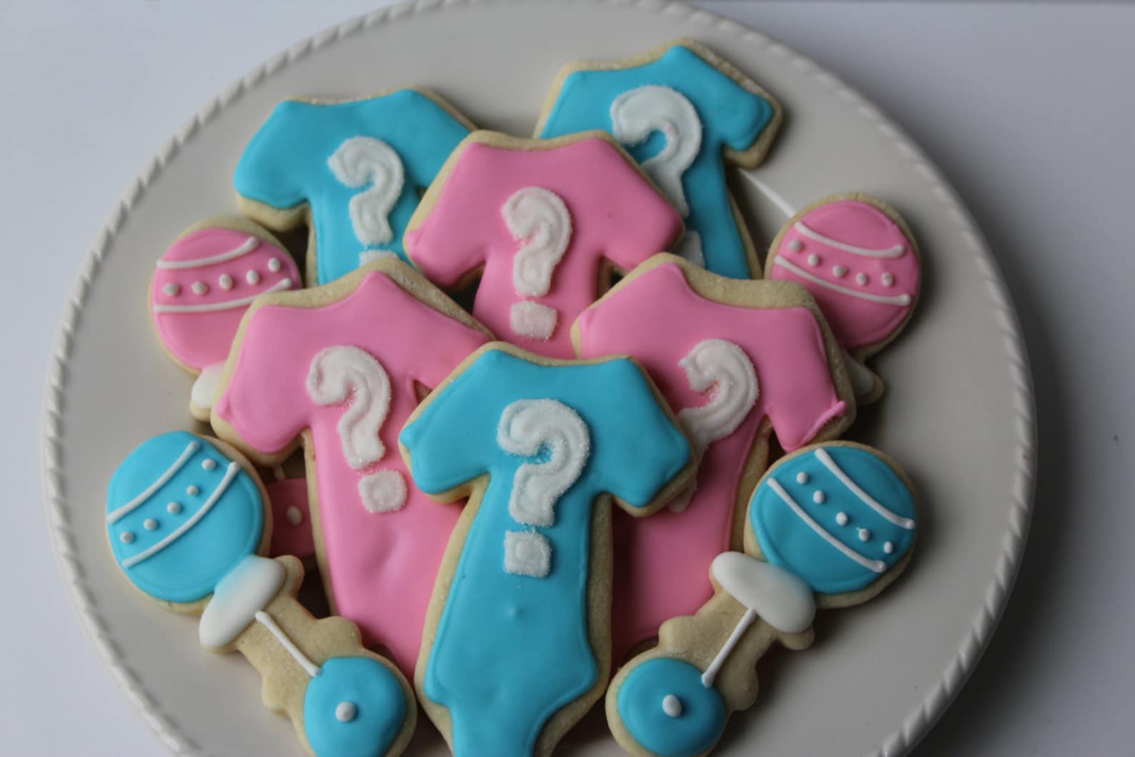 Gender Reveal Sugar Cookies Gender Reveal Party decorated Etsy