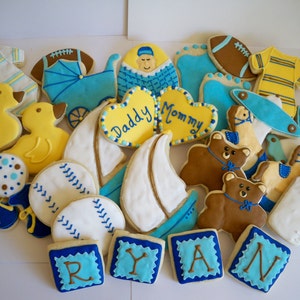 Baby Boy Sugar Cookies