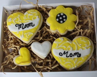 Mother's Day cookies, Mother's Day gift, Mother's Day gift for grandma, Mother's Day gift from daughter, Mother's Day gift ideas, mom gifts