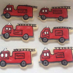 Fire Truck sugar cookies immagine 2