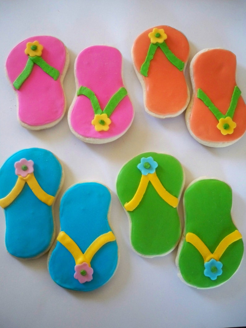 Flip Flop Cookies - Etsy