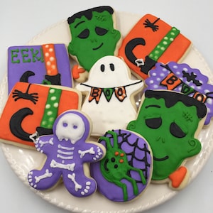 Fall/ Halloween Cookies, Halloween Party Favors, Halloween Party, decorated cookies, Halloween Cookies
