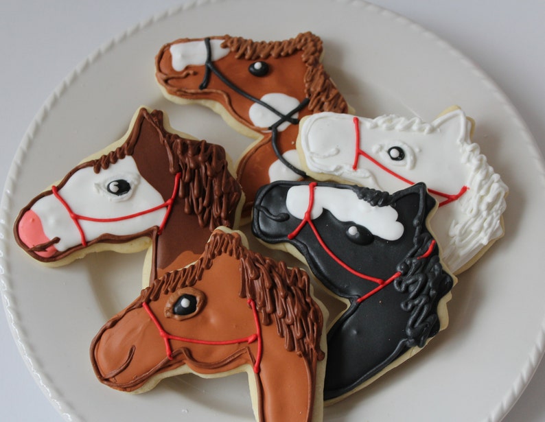 Horse Sugar Cookies Horse Party Horse Lover Horse Party Etsy