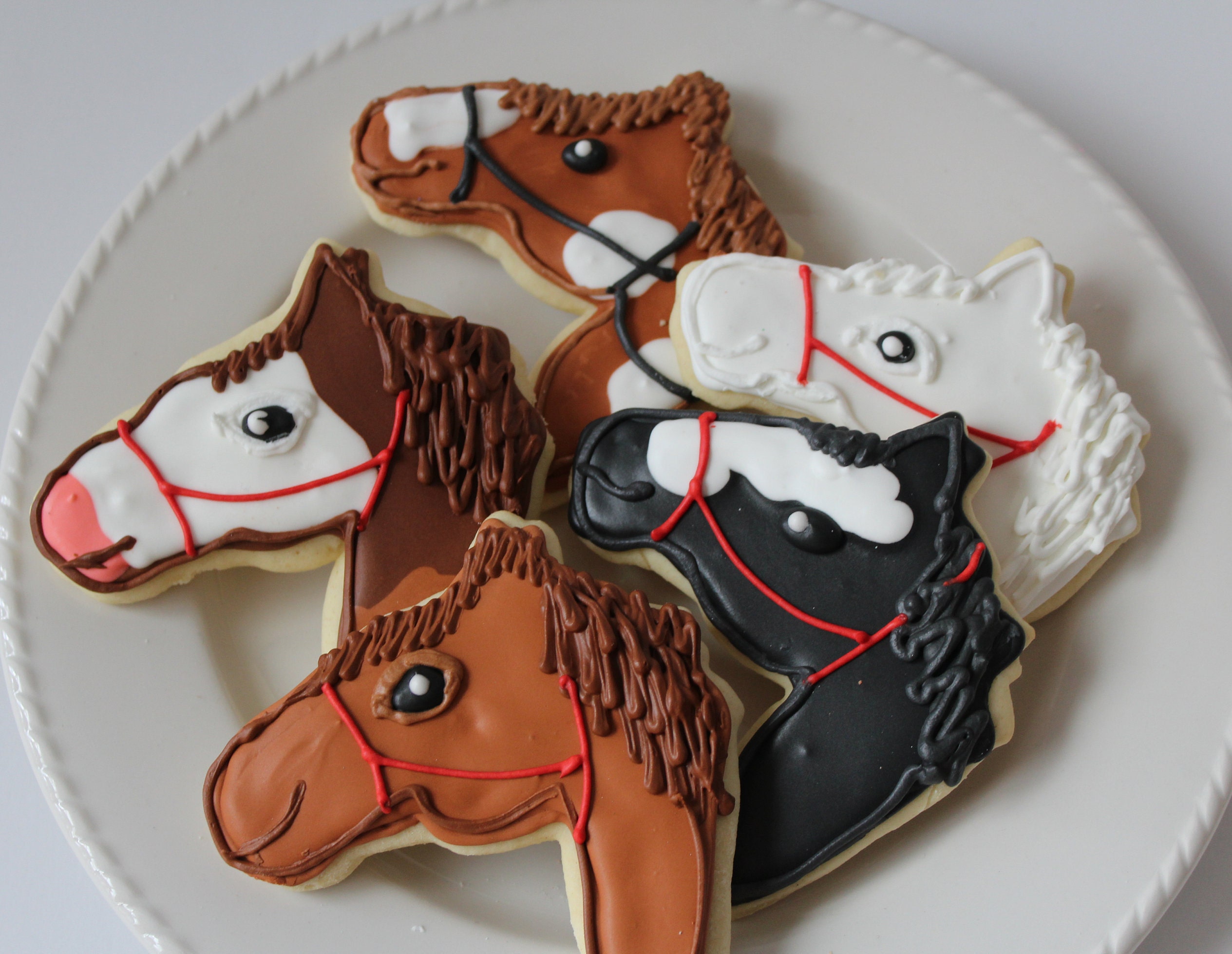 Horse Sugar Cookies Horse Party Horse Lover Horse Party Etsy