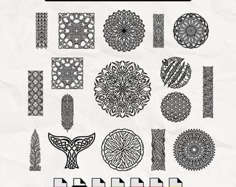 Celtic Knot SVG Bundle, Celtic PNG Bundle, Clipart Vector, Celtic SVG Cut Files for Cricut, Animal texture Silhouette Design, Dxf, Eps, Jpg