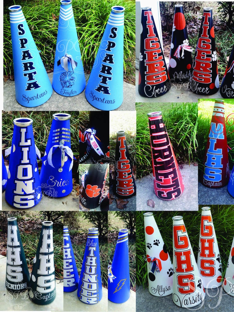 19 Cheer Megaphone Custom for Cheerleading and Etsy