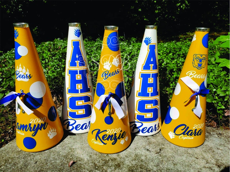 Custom Cheer Megaphone 25 LOTS of Colors to Choose From Etsy