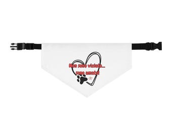 Haz un regalo a tu mascota – un bonito pañuelo para animales de la línea KEEPDREAMING AMOR ANIMAL.