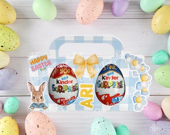 Modello per portauova Kinder, doppio e singolo SVG DXF Cricut silhouette
