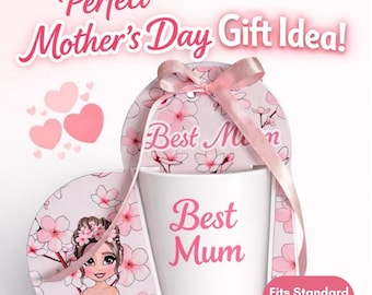Heart Mug Holder SVG for 11oz Mugs | Mother's Day Packaging Box (Digital Download)