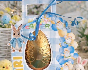 Porta uova di Pasqua SVG / Adatto per uova di cioccolato da 110 g (Download digitale)